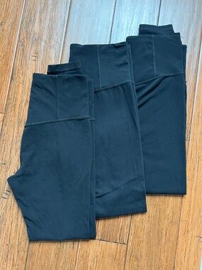 Athleta Black Ultra High Rise Elation Tight set of 3 size Small